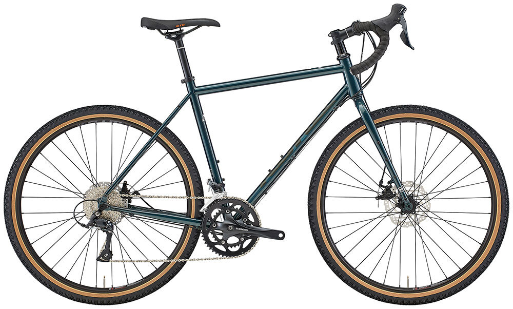 2022 Rove Base Steel Model $1599  1 52cm left - Kona did an amazing job this year with the Rove, they added an extra level to bridge the gap between the steel Rove and the aluminum frame. This Steel Rove is exactly what you want in a Kona bike, it’s the one bike to do it all! This Rove base model has the time tested Sora 2 x 9 drive train and will feel as amazing as it looks!